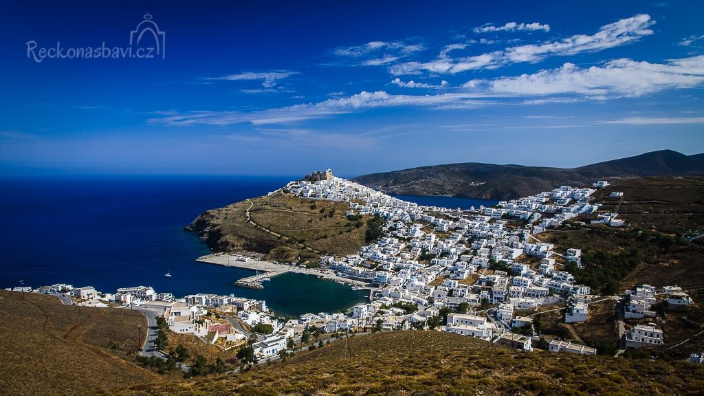 Chora v plné kráse. Jeden z nejkrásnějších pohledů v Řecku.