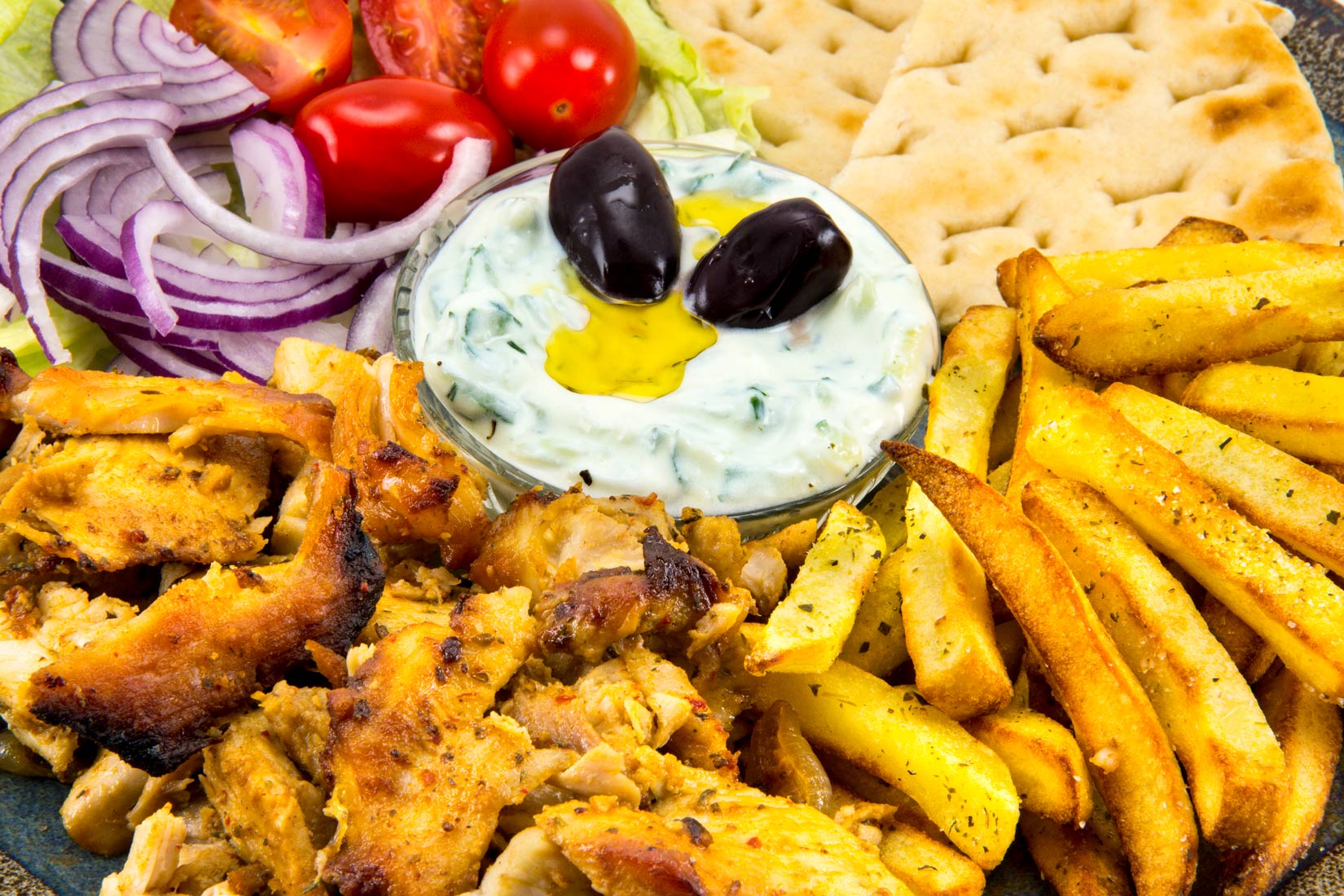 Tzatziky jako příloha ke Gyrosu air fryer