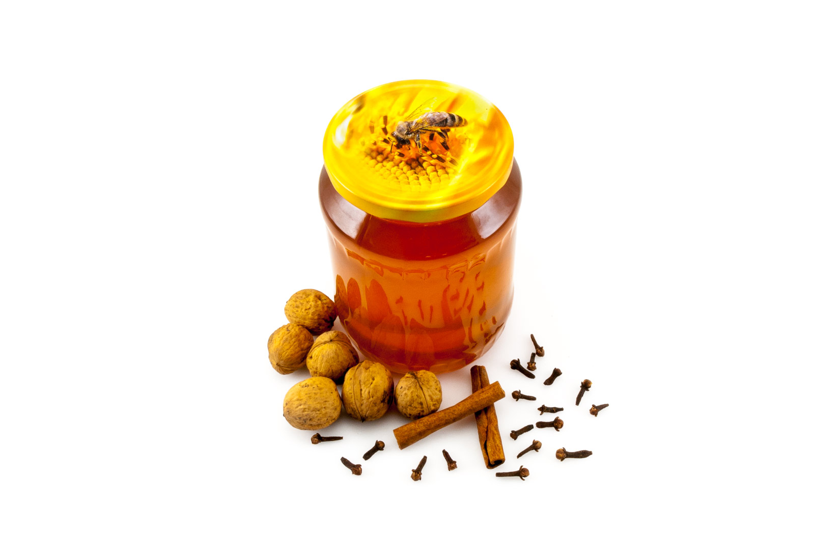Med, vlašské ořechy a aromatické kořeníhřebíček a skořice - základní chutě a vůně Isli Melomakarona