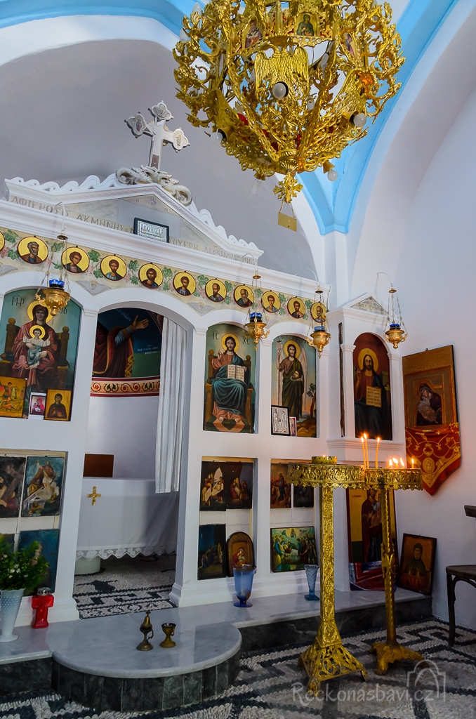 oltář kostelíku Kyra Panagia