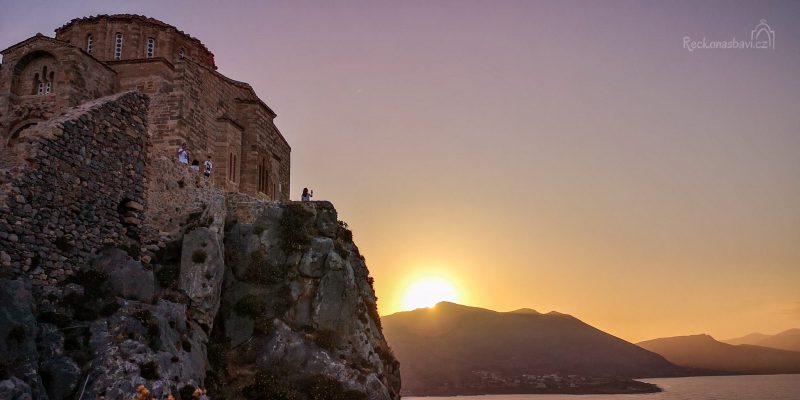 západ slunce u Agia Sophia