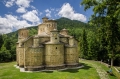 úchvatný Timios Stavros monastery u obce Krania