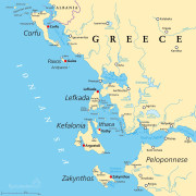 Ostrov Zakynthos najdeme na jihu až na úrovni Peloponésu