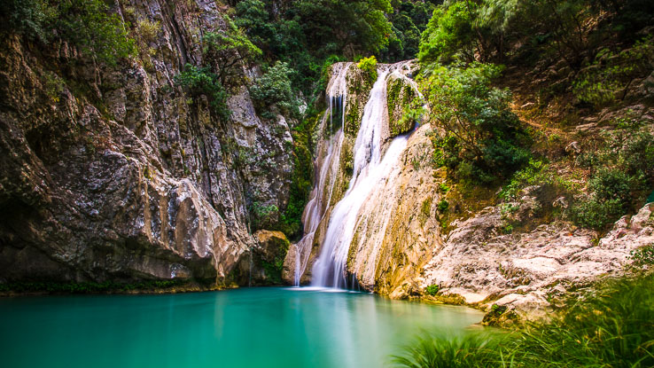Vodopády Polylimnio – kousek ráje v Messénii
