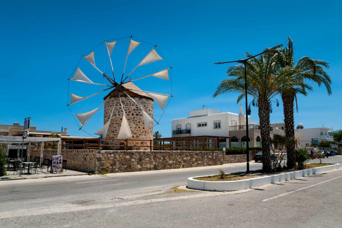 Windmill Antimachia – plně funkční větrný mlýn na ostrově Kos